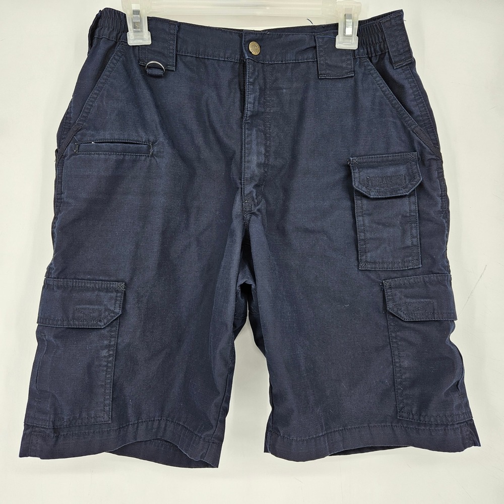 5.11 Tactical Cargo Shorts‎ Mens 32 Ripstop Taclite Blue Workwear Security